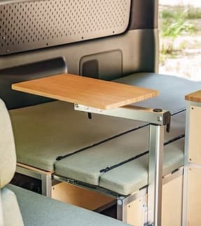 Laguna removable table with bamboo top