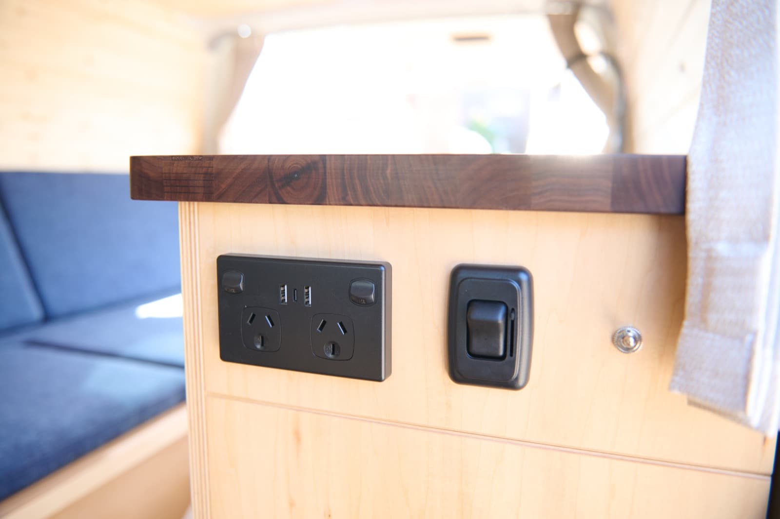 Power outlets and USB charging